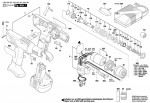 Bosch 0 602 492 453 Exact 402 Cordless Screw Driver Spare Parts